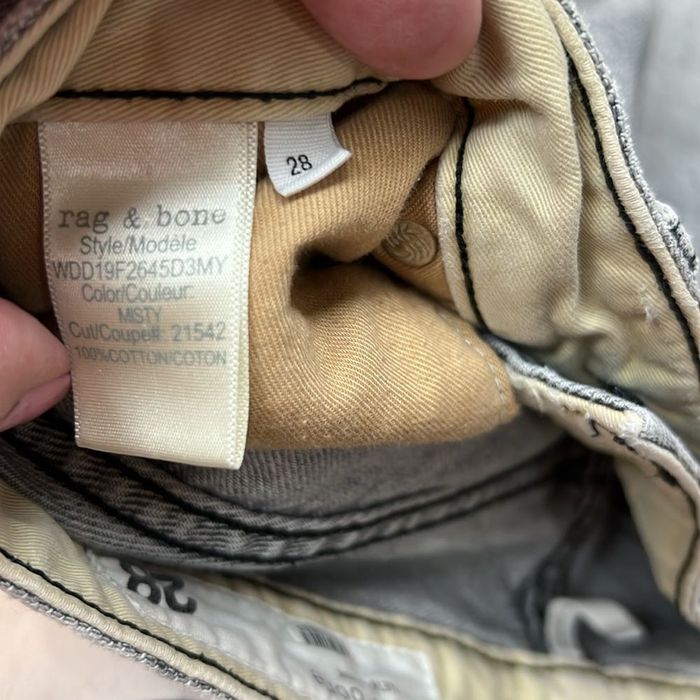 Rag and Bone Maya High-rise ankle straight jeans size 28 GUC - Picture 11 of 14